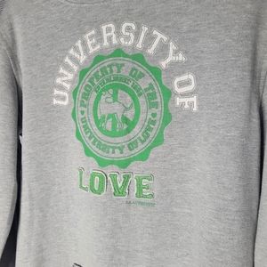 Pink hoodie color gray size  med